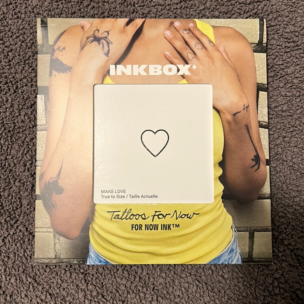 Inkbox temporary tattoo heart
